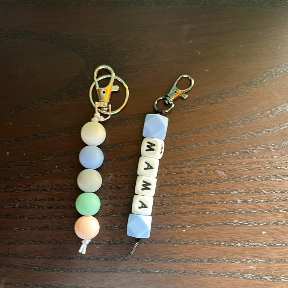 Pastel Beaded Keychain Set - Picture 1 of 1